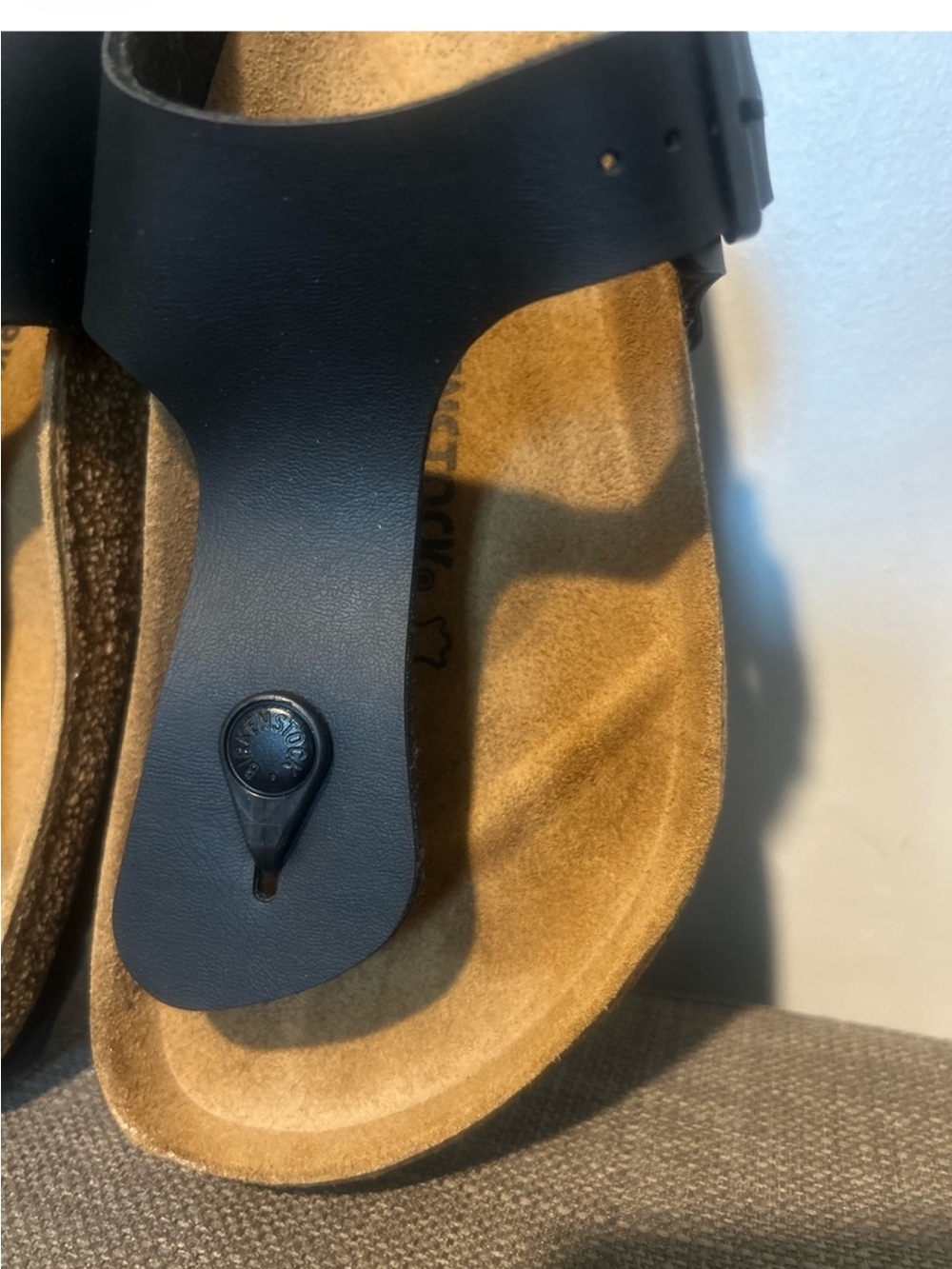 Birkenstock Black Women’s Thong Sandals with Contoured Footbed